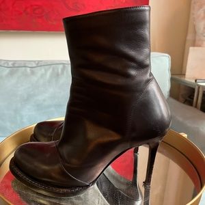 Ann DeMeulemeester EU38 Black Ankle Boots, sexy stilettos-excellent condition.